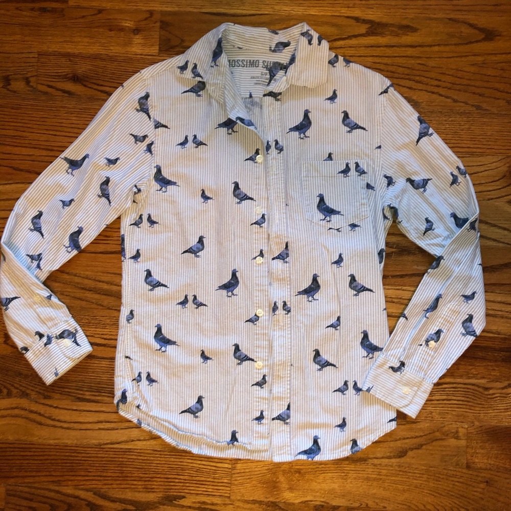 Long sleeve pigeon button up